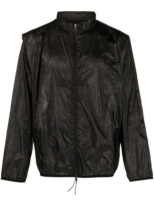 Patterned lightweight track jacket - Black
