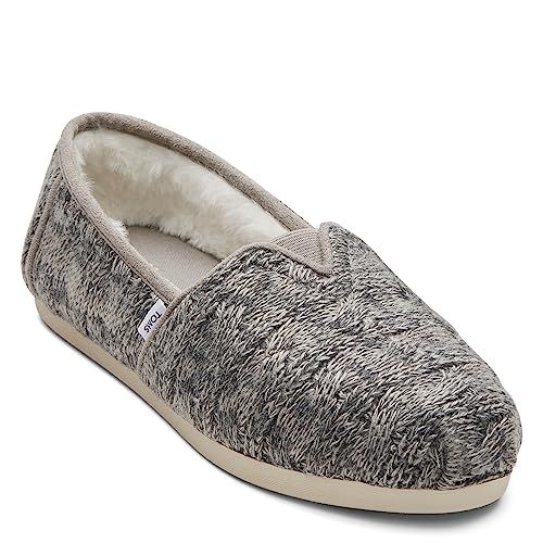 TOMS Women's Alpargata Recycled Cotton Canvas Slip On Sneaker White Recycled Cotton Canvas