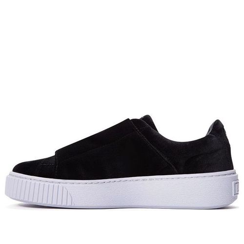 (WMNS) Basket Platform Strap 'Black And White'