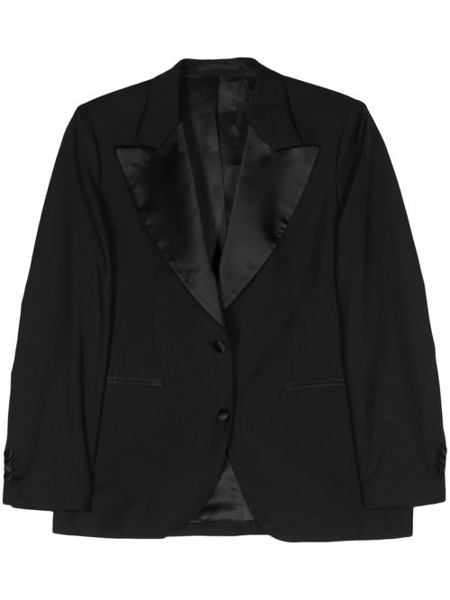 Raya single-breasted blazer - Black