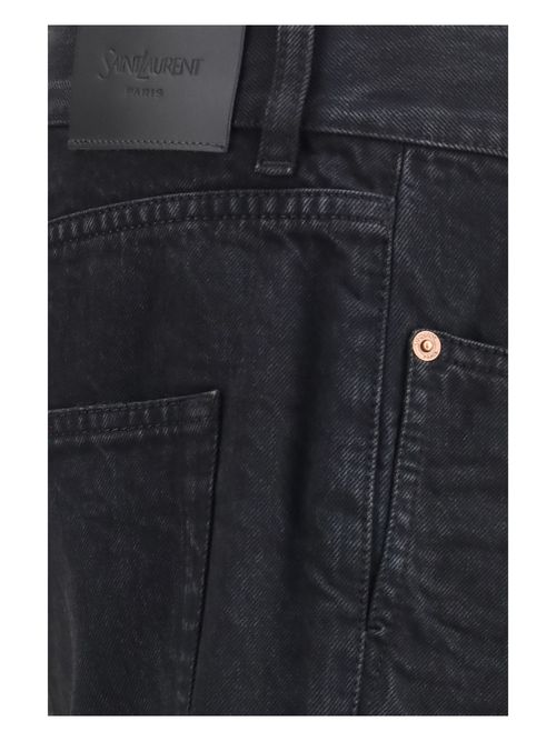 Slim-Fit Denim Jeans — Black