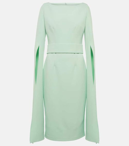 Crêpe midi dress