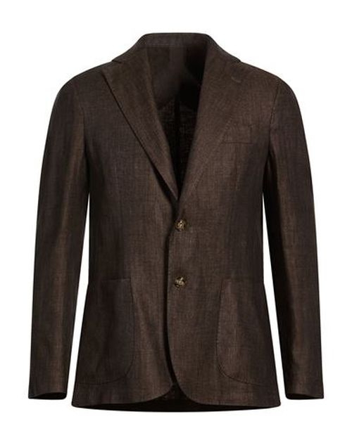 Man Blazer Brown Size 42 Linen