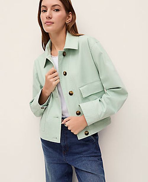 Ann Taylor Petite Weekend Shirt Jacket