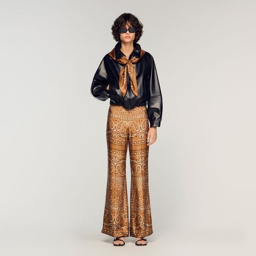 Bandana-print flowy trouser