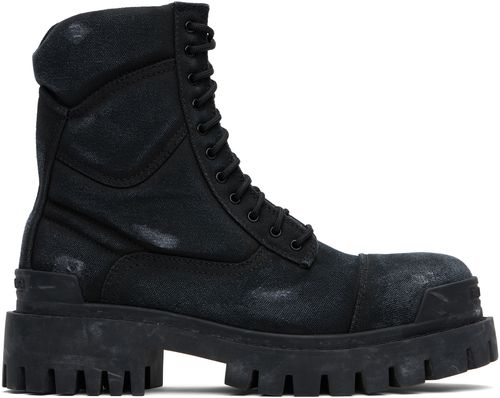 Balenciaga ブラック Strike 20mm コンバットブーツ