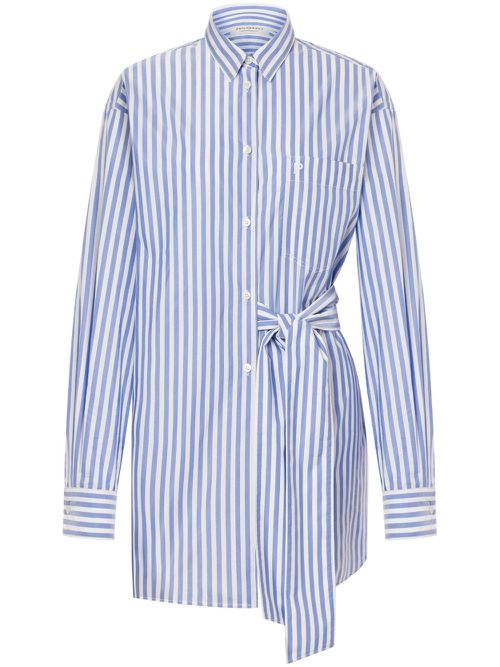 Striped shirt dress - Blue