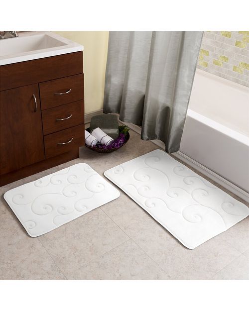 2P Memory Foam Bath Mat Set