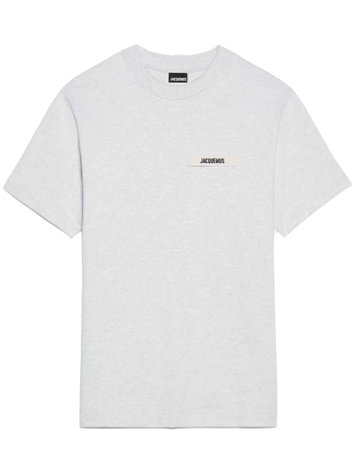 Jacquemus Le Gros Grain Logo T-hirt Grey - Grey