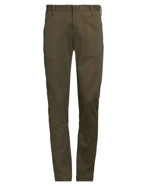 Man Pants Military green Size 30 Cotton, Elastane