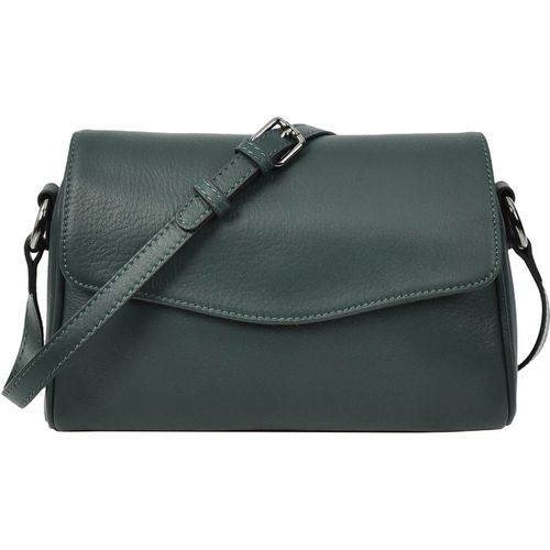 Womens Real Leather Cross Body Bag Small Organiser Style Colette Black