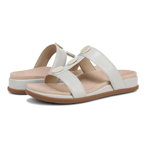 Vionic Serra Women's T-Strap Slip-on Supportive Sandal Taupe