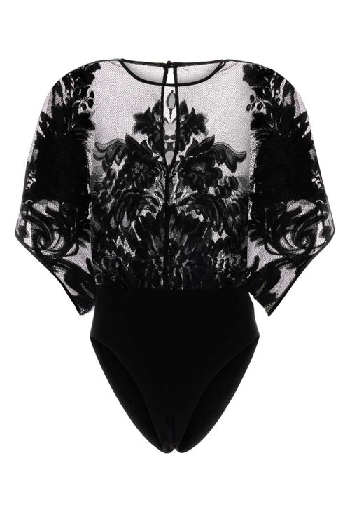 Pizzo Bodysuit — Black