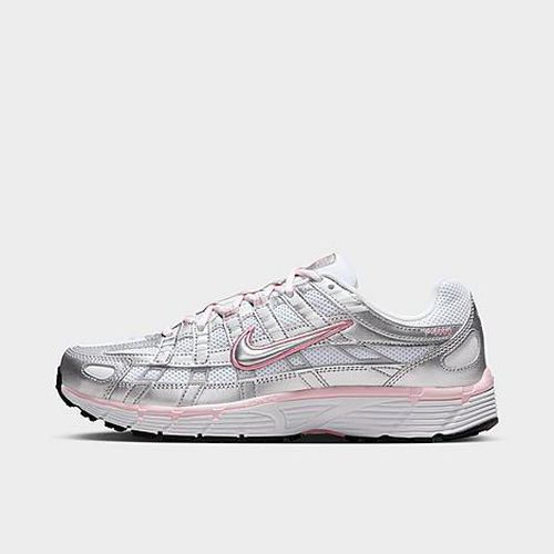 Women's P-6000 Casual Shoes in White/Metallic Silver/Elemental Pink
