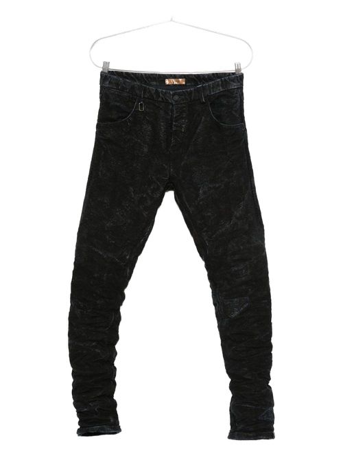 Acid-wash trousers - Black
