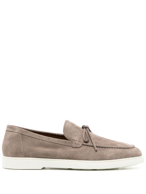 Penny-slot suede loafers - Brown