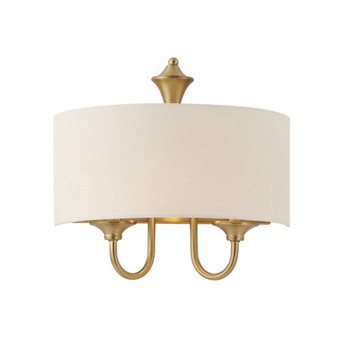 Natural Aged Brass One Light Wall Sconce from the Bongo Collection