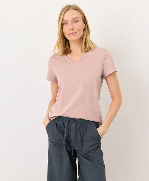 Women's Blush Pink Softspun Essential V-Neck Tee