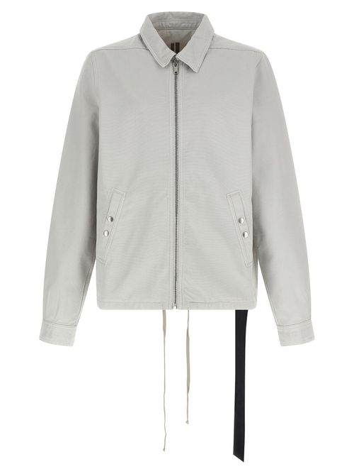 Cotton Canvas Shell Jacket — Beige