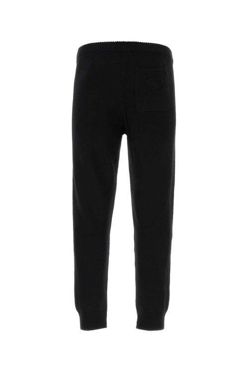 Black Wool Blend Pant