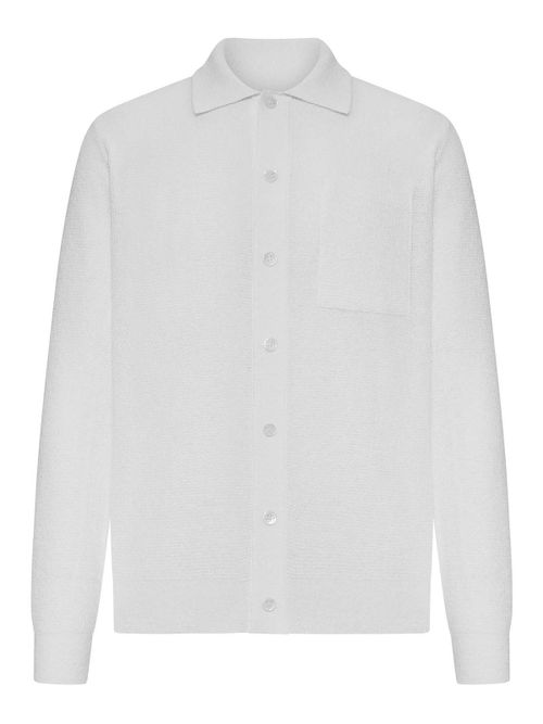 Military Stitch Cotton And Linen Blend Shirt