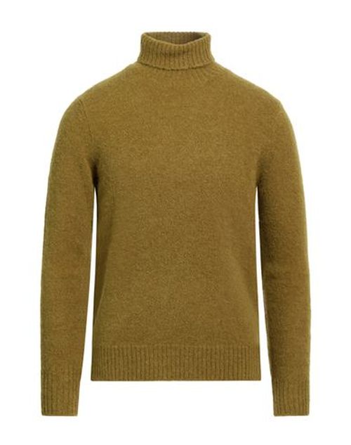 Man Turtleneck Military green Size 38 Alpaca wool, Polyamide, Wool, Elastane