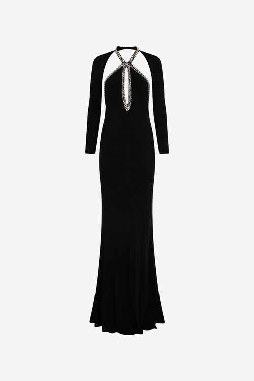 Long Dress With Crystals
