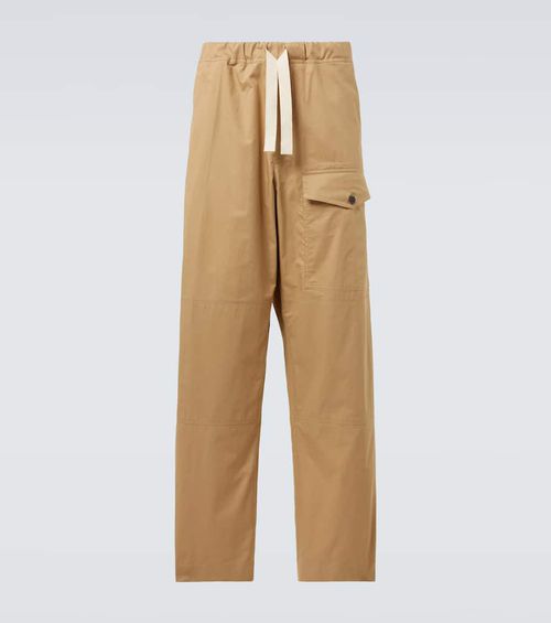 Cotton straight pants