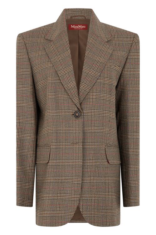 Checkered Virgin Wool Jacket