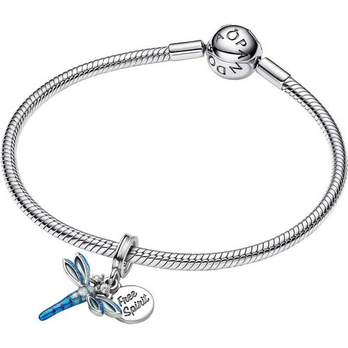 Pandora Pendants & Charms - Dragonfly Double Dangle Charm - silver - Pendants & Charms for ladies