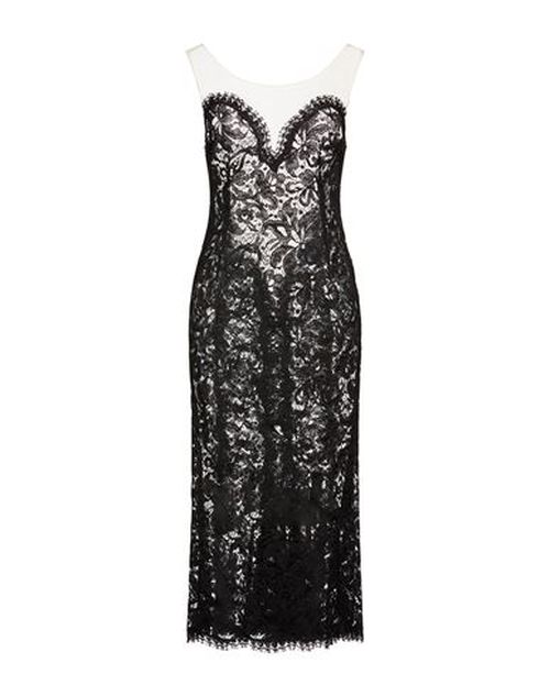 Woman Midi dress Black Size 10 Viscose, Polyamide