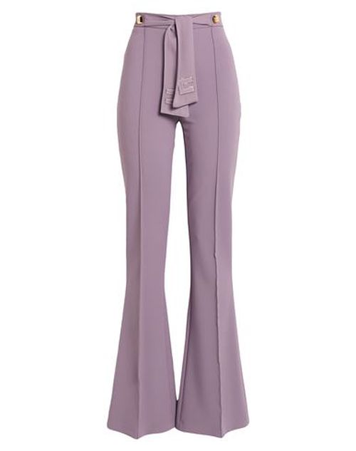 Woman Pants Lilac Size 10 Polyester, Elastane