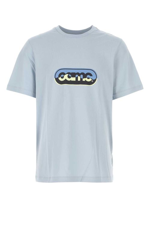 Logo-Embroidered Cotton T-Shirt — Blue