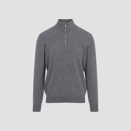 Men's Cashmere Half-Zip Pullover Sweater