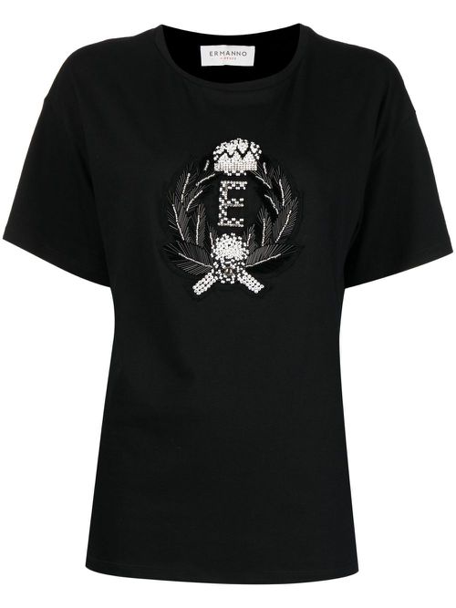 Logo-patch T-shirt - Black