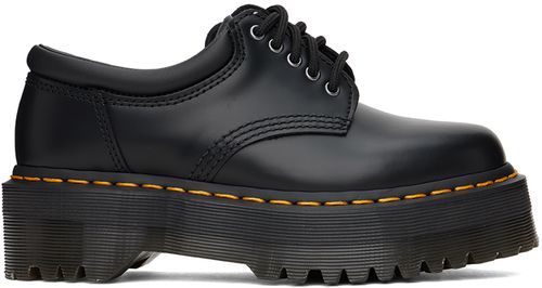 Black 8053 Platform Derby Shoes