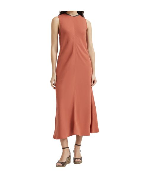 Monili chain-detail midi dress