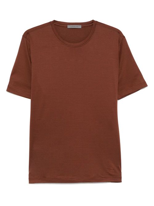 Corneliani cotton T-shirt - Brown