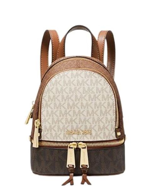 Michael Kors Rhea Mini Color-Block Logo Backpack 