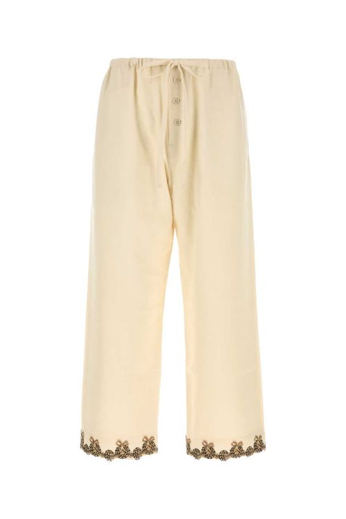 Pajama Joggers — Beige