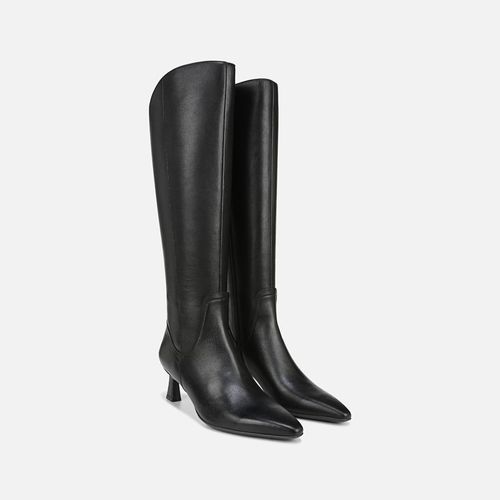 Deesha Narrow Calf Knee High Boots, Black Leather