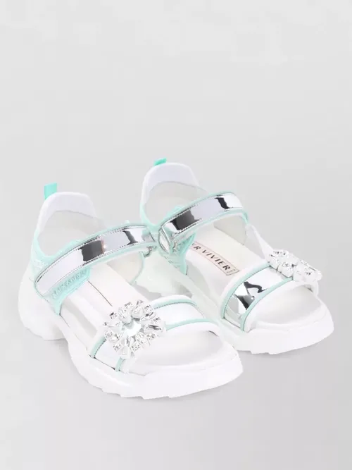 Roger Vivier - viv on the run mesh strap sanda