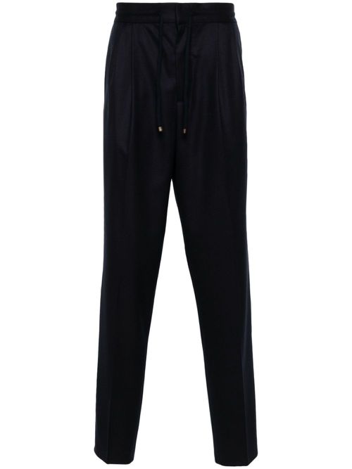 Mid-rise tapered trousers - Blue