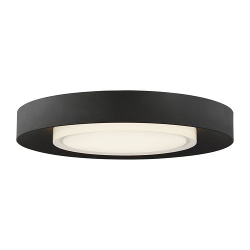 Hilo 1-Light 2.20"H LED Flush Mount in Nightshade Black