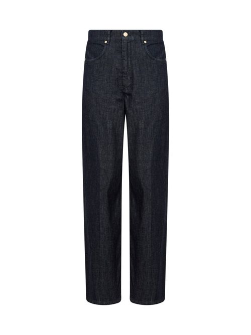 Garment-Dyed Indigo Denim Jeans — Navy