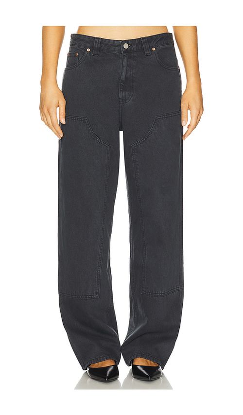 Dr. Denim Jena Double Knee Wide Leg in Grey. L. Also in M, S