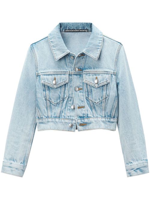 Cropped denim jacket - Blue