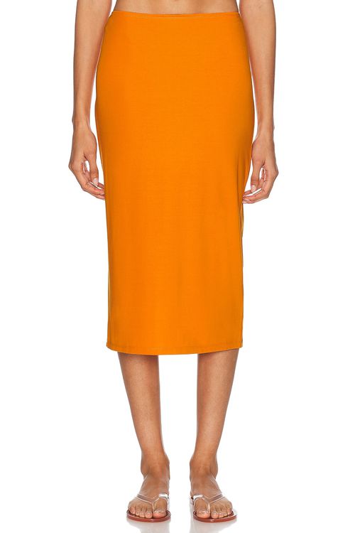 ALFIE Tube Skirt in Apricot Orange - Orange.  XS also in