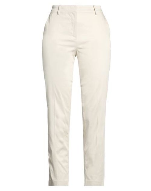 Woman Pants Beige Size 6 Cotton, Elastane
