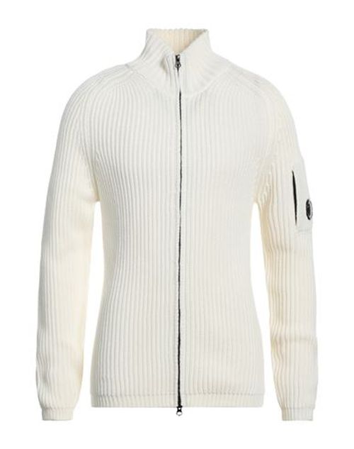 C. p. Company Man Cardigan White Size 34 Wool, Acrylic